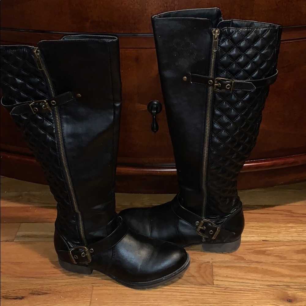 Black Quilted boots